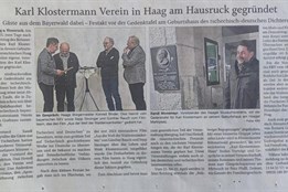 V letošním roce bylo založeno rakouské sdružení Karla Klostermanna...