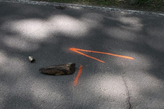 Z vozíku padaly na silnici kusy dřeva, poškodily protijedoucí auta