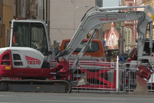 Bendova ulice v Plzni je opět rozkopaná